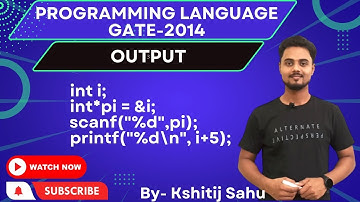 Programming Language GATE-2014 Problem Solution