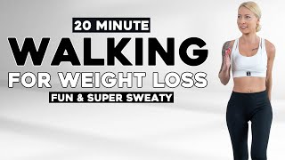 20 Min Beginner Walking Cardio Workout For Weight Loss Knee Friendly No Jumping