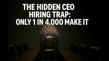 🎙️ EP61 - The Hidden CEO Hiring Trap: ONLY 1 in 4,000 Make It