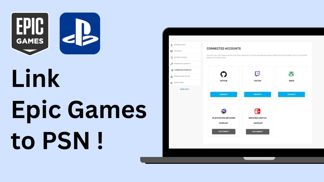 How to Link Your Epic Games Account to PlayStation Account ! 