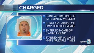 Man charged with attempted murder after stabbing sends ex-girlfriend to hospital in critical conditi