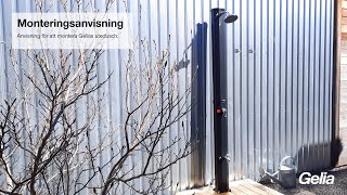 Monteringsanvisning För Gelia Utedusch