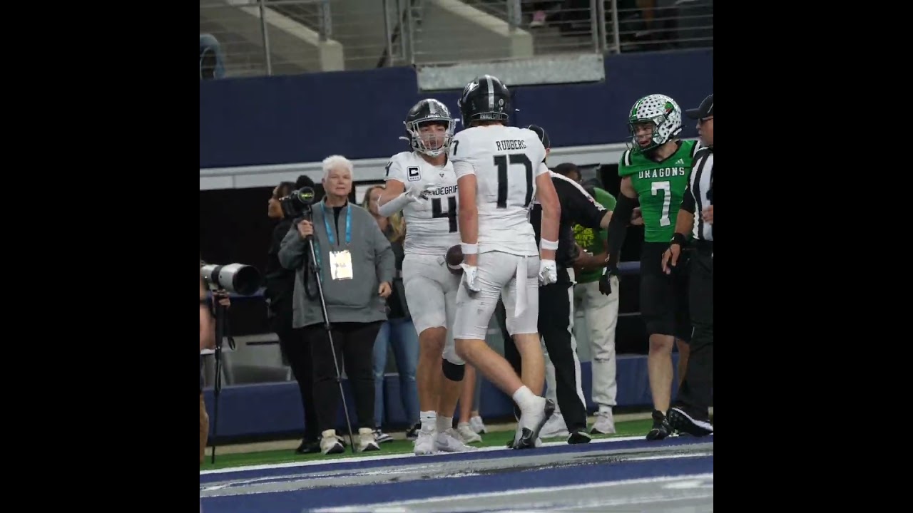 Miles Teodecki, State Finals MVP, touchdown pass to Brendan Fournier