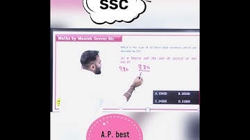 What is the sum of all three digit numbers which are divisible by 20?#ssccgl #chsl #yt  #sscgd