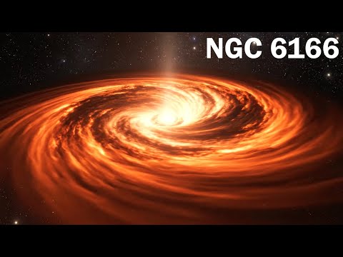 Exploring NGC 6166 The Hidden Monster Black Hole In A Giant Galaxy Documentary For Sleep