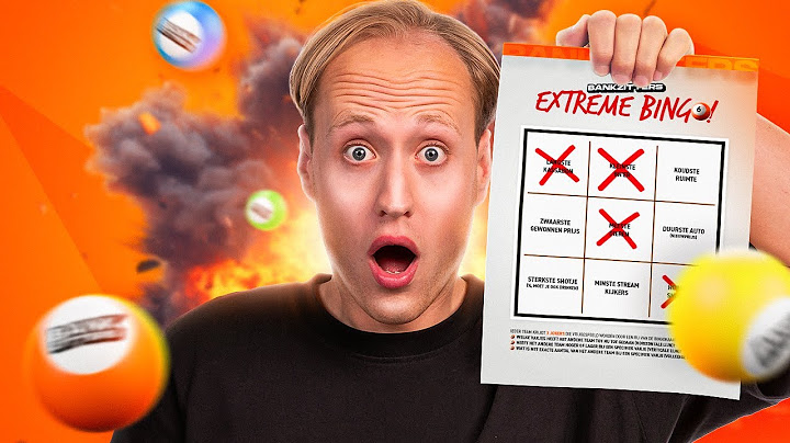 BANKZITTERS EXTREME BINGO