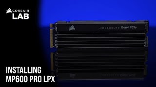 How to Install CORSAIR MP600 PRO LPX M.2 NVMe SSD on PS5