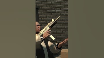 GTA 4 TBoGT Animated Golden UZI V2 #animation #gta #mods #reload