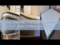 Review SNFPNE Full Size Mattress 12 Inch, Hybrid Memory Foam Mattress with Zoned Pocket Coils Suppor