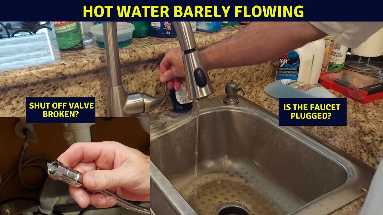 Troubleshooting Faucet Hot Water Low Pressure Low Flow Problem YouTube