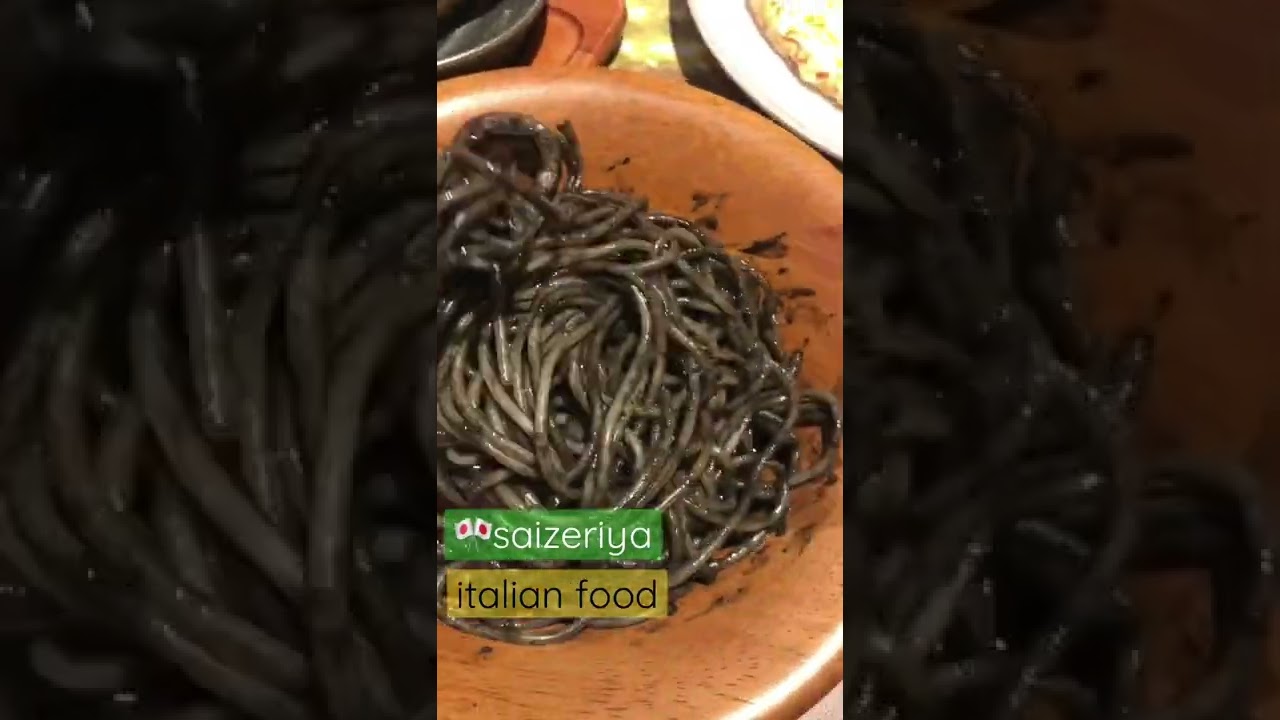 saizeriya | italian food | black spaghetti | seafood spaghetti 🤤