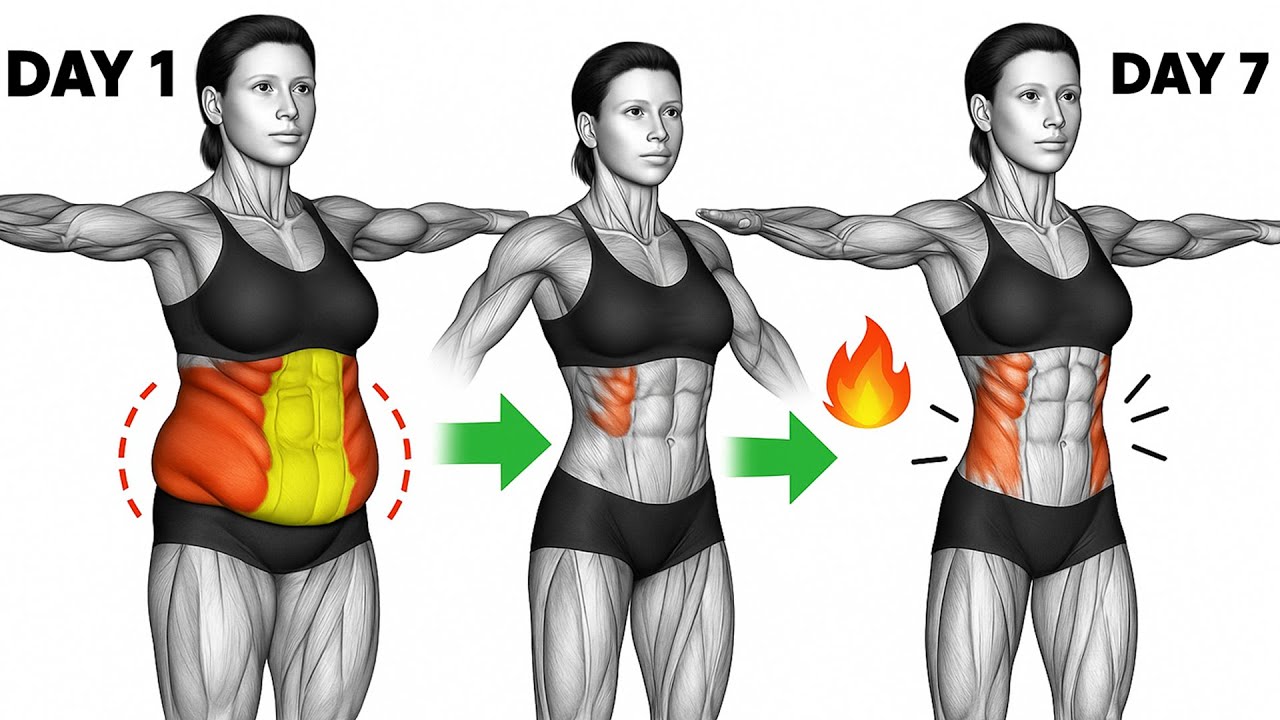 Standing Ab Exercises To Flatten Belly Fat | Burn Belly Fat 20-Minute Standing