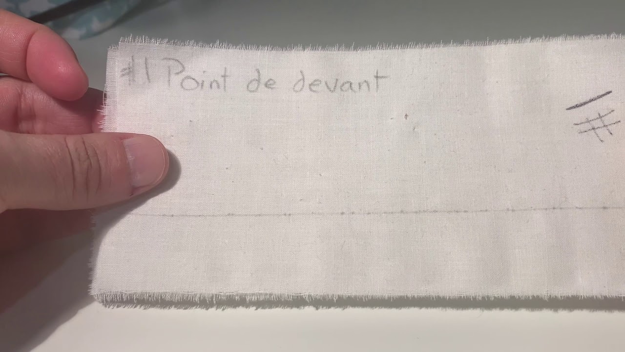 #1-(à la main)- Le point de devant