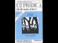U2 PRIDE (IN THE NAME OF LOVE) LIVE.  NEW ZELAND FIRTS TIME  EVER PLAY  1984
