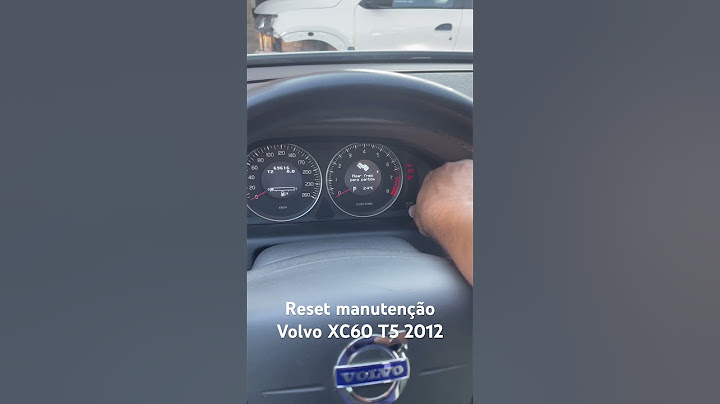 Reset manutenção Volvo XC60 2012