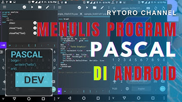 MENGKODING DENGAN SMARTPHONE | HELLO WORD | PASCAL N-IDE EDITOR DAN COMPILER