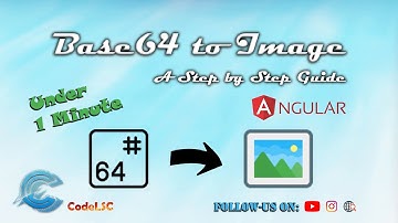 Convert Base64 to Image using #Angular | Step by Step Tutorial | #CodeLSC