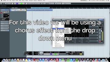 How to - Record Audio And Use Plugin Effects In Cubase 6.5