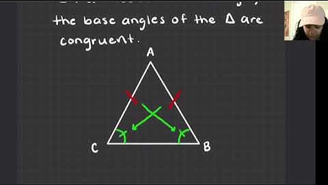 Base Angle Theorem - Geometry