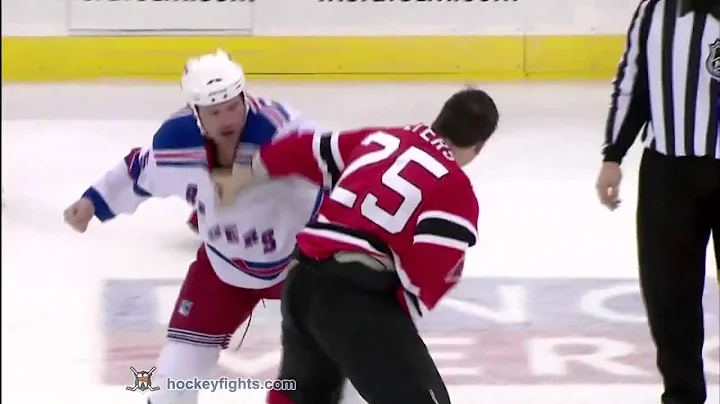 Jody Shelley vs Andrew Peters Mar 25, 2010