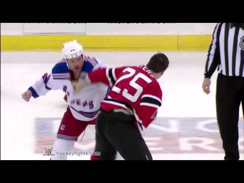 Jody Shelley vs Andrew Peters Mar 25, 2010