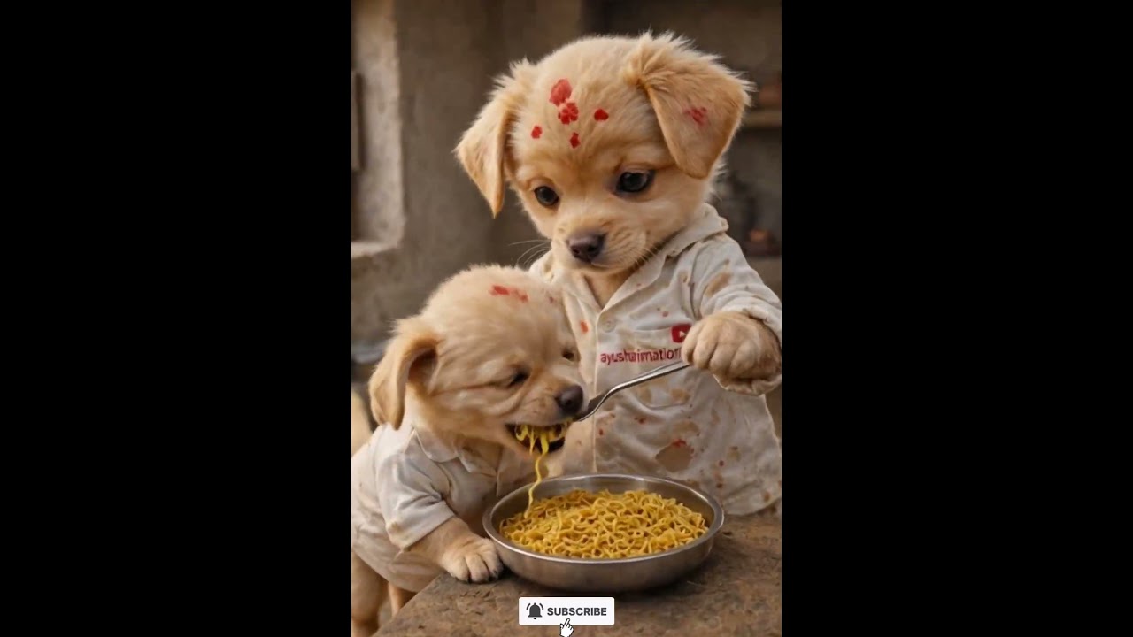 Chhota Puppy Bana Chef ❤️ 