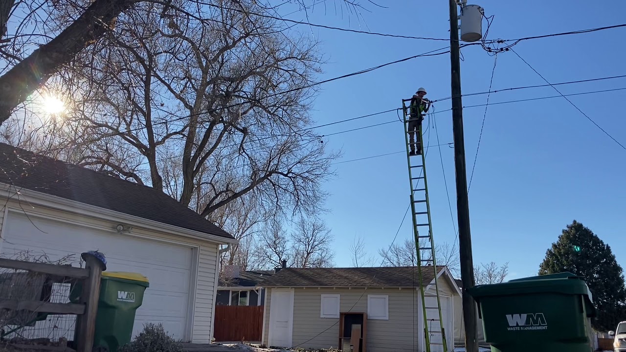 28’ extension ladder cable installation with a midspan YouTube