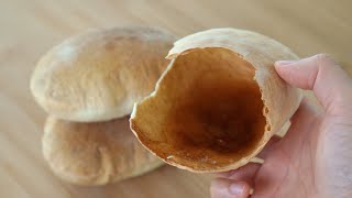 Bread (pita bread style) | table diary 식탁일기&#39;s recipe transcription