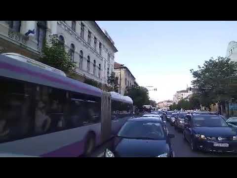 Blocaj de trafic in centrul Clujului