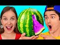 GENIALE ESSENS-HACKS UND TikTok-TRICKS || Lustige DIY-Ideen, um Essen zu schmuggeln von 123 GO! BOYS