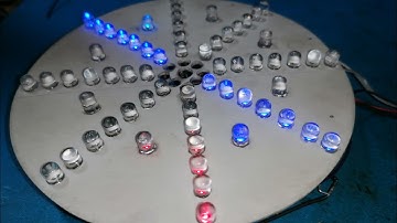 New Amazing Rotating LEDs Flashing Circuit using NE555 ic 4017 ic BC547 & bunch of resistors