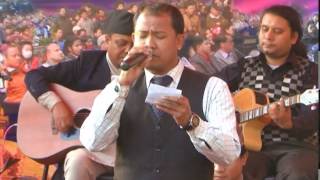 Video thumbnail of "Raju Tamang performing Narayan Gopal's song Mero Aakhalai Rakhne"