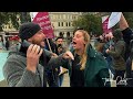 Clashing against abortion rights activists in london