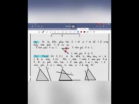 Video (Cơ Sở Hình Học) Bài 2: Tiên Đề Ở Giữa - youtube