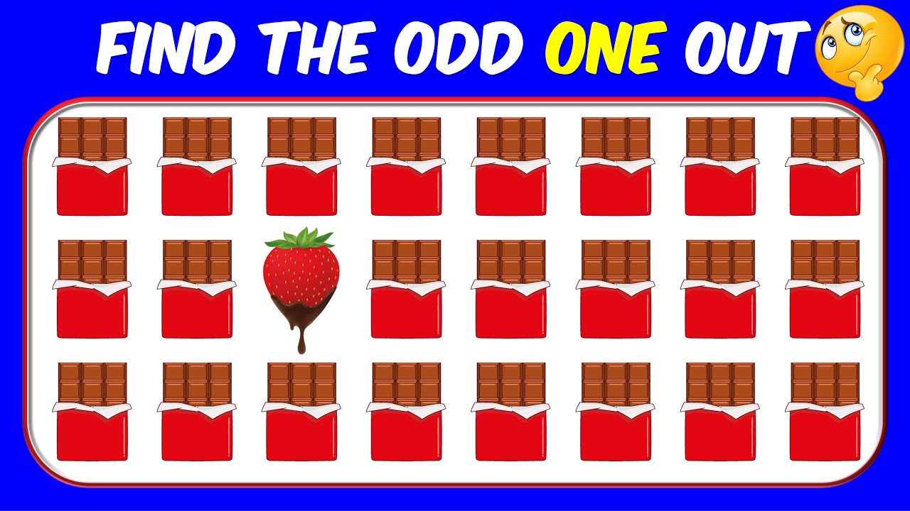 Find the ODD One Out | Find the ODD Number and Letter | Emoji Quiz ...