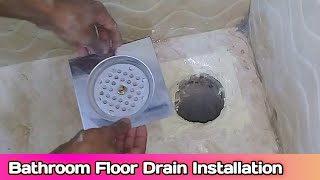 bathroom floor drain installation || floor drain cover || Floor trap perfect installation