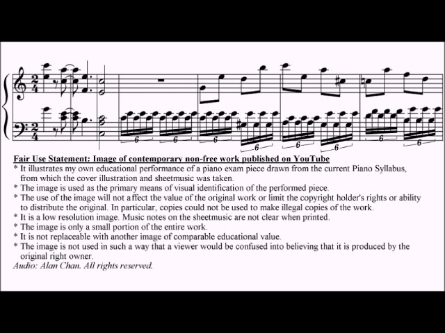 LCME Piano 2026 Grade 6 Study 2 Wilson Thirds and Sixths from
