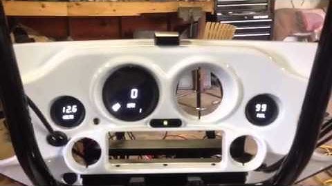 Intellitronix white digital LED speedo, volt and fuel gauge