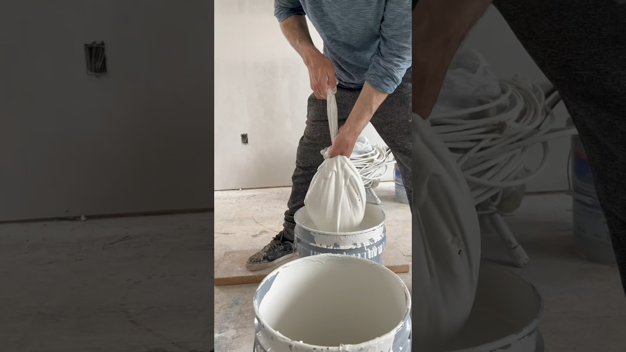 How To Easily Strain Paint ! A tip straining paint! 