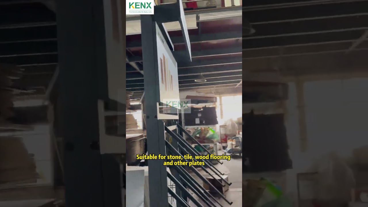 Independent Card Slot Display Rack for Tiles, Stone & Flooring Samples | Showroom Solution 