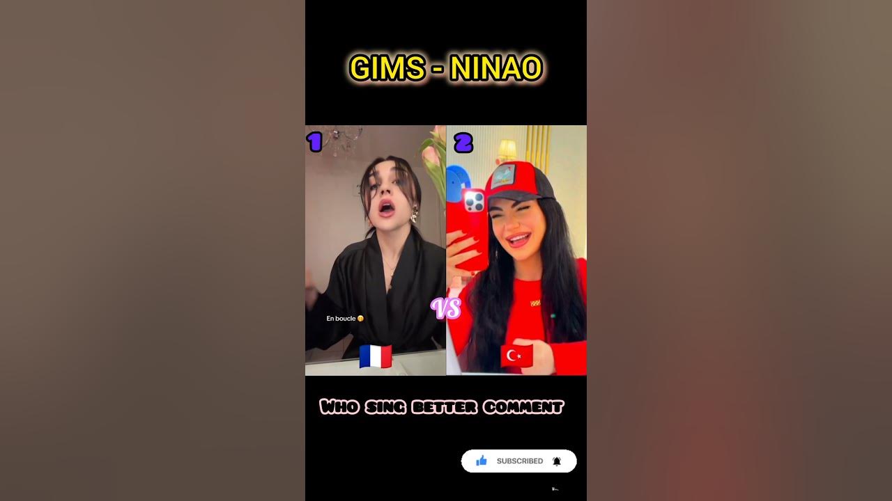GIMS - NINAO 🎶 Song Cover By different singer Who sing better comment #song
