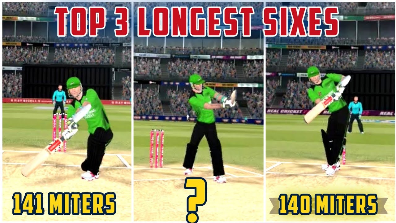 Rc22 Top 3 Longest Sixes|Rc22 best shots|Rc22 longest six