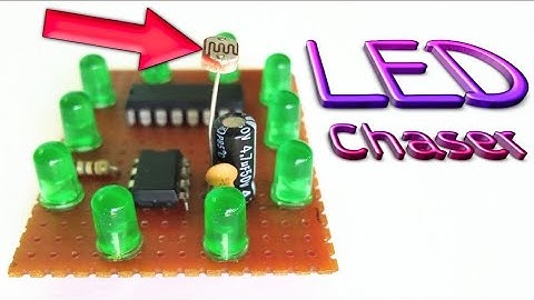 LED chaser with LDR || photo resistor || by es tech knowledge