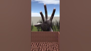 Destroying Scary Hand in Big Maze Nextbot Gmod