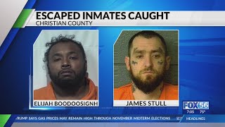 Escaped inmates lead troopers on cross county chase after Kentucky dollar store carjacking