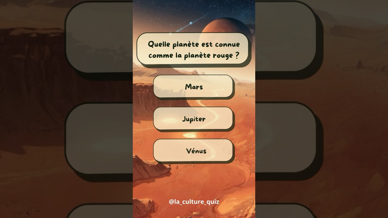 Quiz culture générale. 