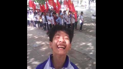 Diễn tập lễ đón bằng công nhận trường đạt chuẩn quốc gia của trường THCS thị trấn trà cú