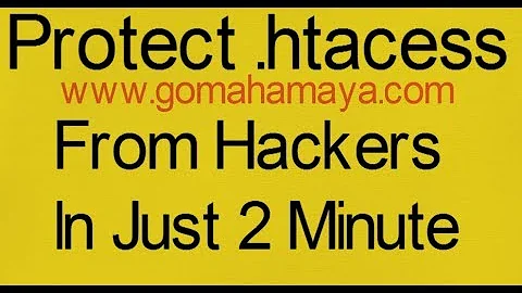 Protect Your Htacess file from hacker