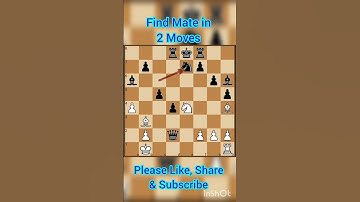 || Mate in 2||#shorts #chess  #checkmate #learnchess  #tactics   #chessforbeginners#checkmatetricks