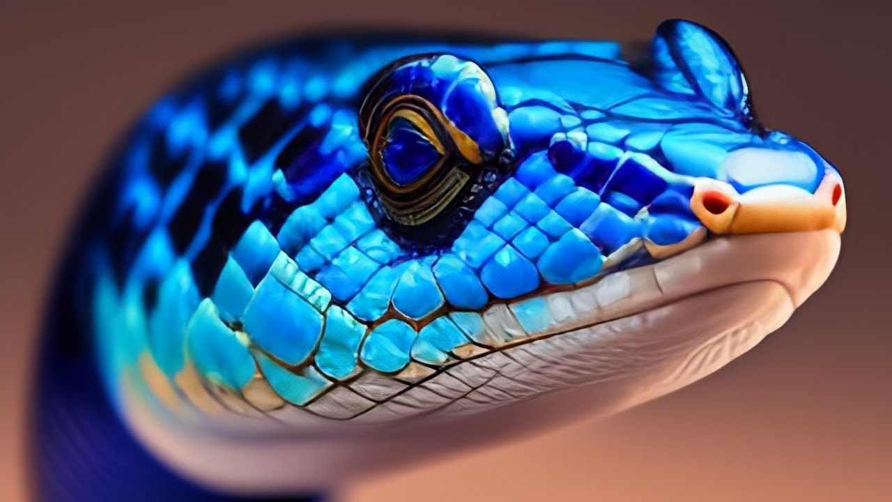 Cobra-víbora Azul-tóxica Insularis Foto de Stock - Imagem de